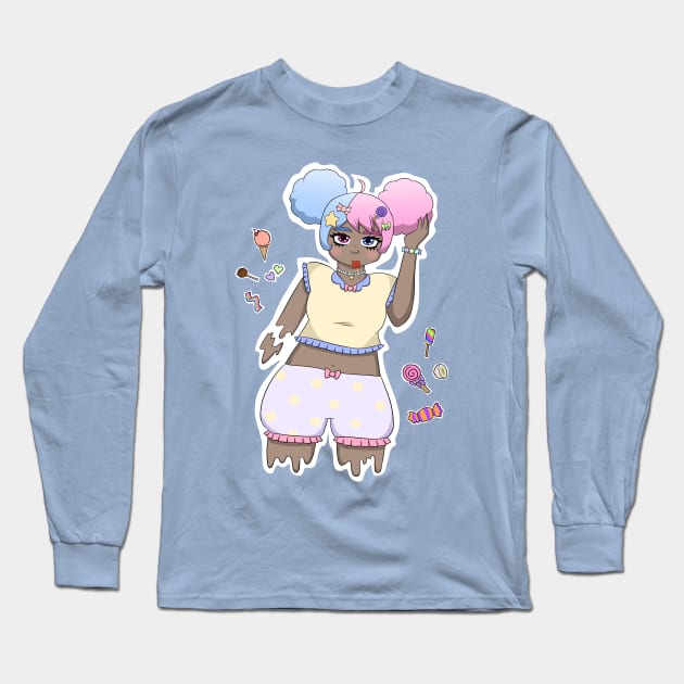 Candy Floss Long Sleeve T-Shirt by Alabean